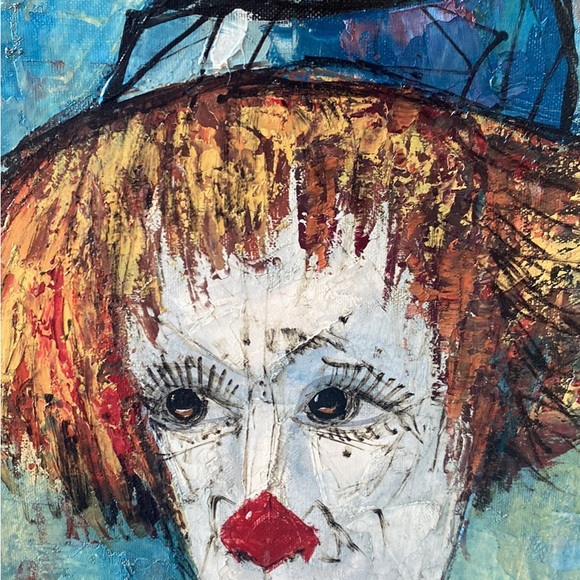GORGEOUS SAD CLOWN OIL PAINTINGS! Message for more information ๐จ๐จ๐จ - Picture 3 of 13